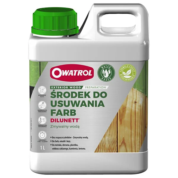 Kanister żelowego środka do usuwania farb z drewna