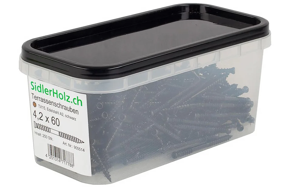 Pudełko wkrętów tarasowych EUROTEC 4,2×60 mm do ukrytego montażu